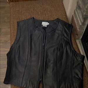 Black Leather Vest